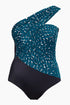 MagicSuit Shadow Dot Colorblock Goddess One Piece Swimsuit